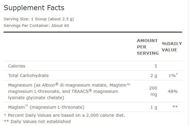 OptiMag® Neuro - Mixed Berry, Lemon-Lime, or Unflavored